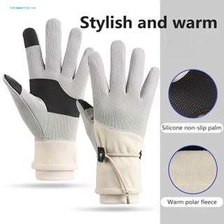 Teramarrie.co ถุงมือยืดหยุ่น ให้ความอบอุ่น และเชื่อมต่อกับถุงมือหน้าจอสัมผัส เหมาะกับใส่กลางแจ้ง แฟชั่นฤดูหนาว สําหรับผู้หญิง