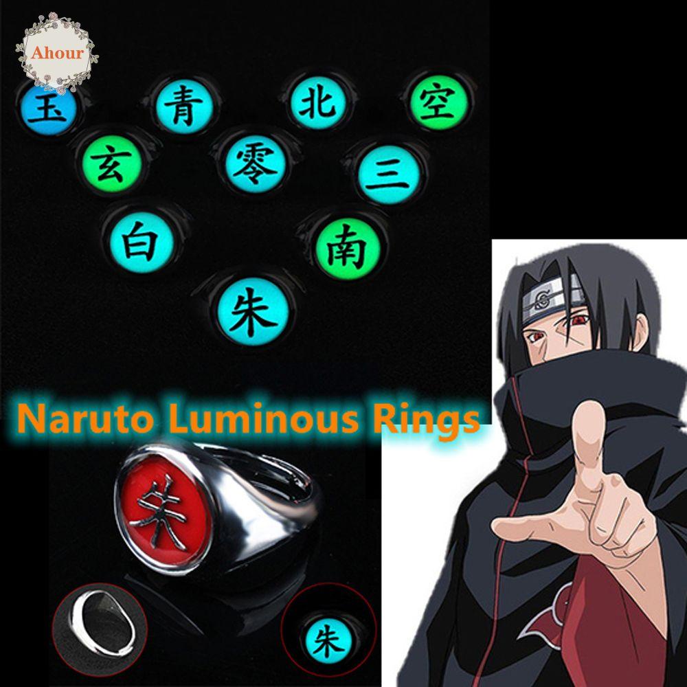 ahour-แหวนคอสเพลย์อนิเมะ-akatsuki-member-ring-men-itachi-ของขวัญแฟนคลับ-สําหรับผู้ชาย