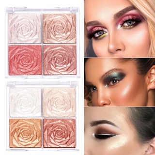 Hot Sale# Make-up transparent four-color highlight slim MAGICCASA4 eye shadow blush sequins cross-border e-commerce export 8cc