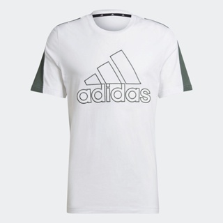 adidas ไลฟ์สไตล์ เสื้อยืด Future Icons Embroidered Badge of Sport ผู้ชาย สีขาว HK2162