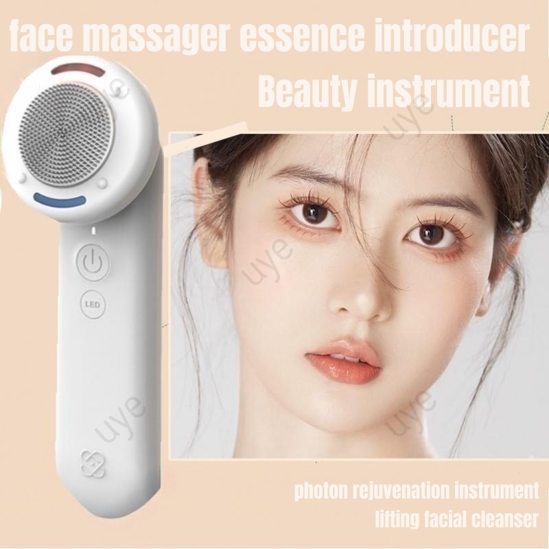 beauty-instrument-เครื่องนวดหน้าเอสเซ้นส์แนะนํา-เครื่องนวดยกกระชับผิวหน้า-ทําความสะอาดผิวหน้า-โฟตอนฟื้นฟูผิว