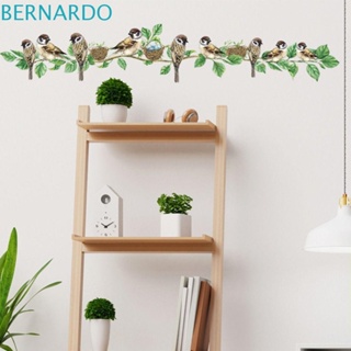 Bernardo สติกเกอร์ PVC ลายนกกระจอกน่ารัก กันน้ํา มีกาวในตัว ลอกออกได้ สําหรับติดตกแต่งผนังบ้าน