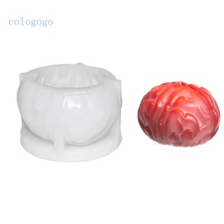 Cologogo2 แม่พิมพ์เทียนหอม เรซิน ลายดอกไม้ 3D แฮนด์เมด สําหรับตกแต่งบ้าน