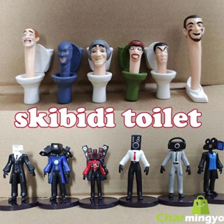 ชุดตุ๊กตาฟิกเกอร์ Skibidi Toilet Action Figure Game ของเล่นสําหรับเด็ก 12 ชิ้น