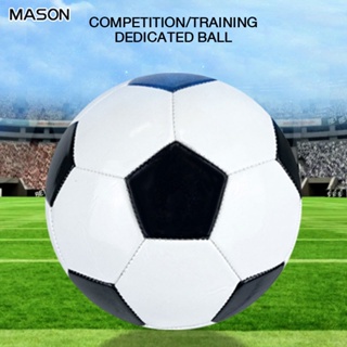 Mason ลูกฟุตบอล No. 5 เย็บด้วยเครื่อง ป้องกันการระเบิด และทนต่อการเตะ สําหรับผู้ใหญ่ ฝึกซ้อม