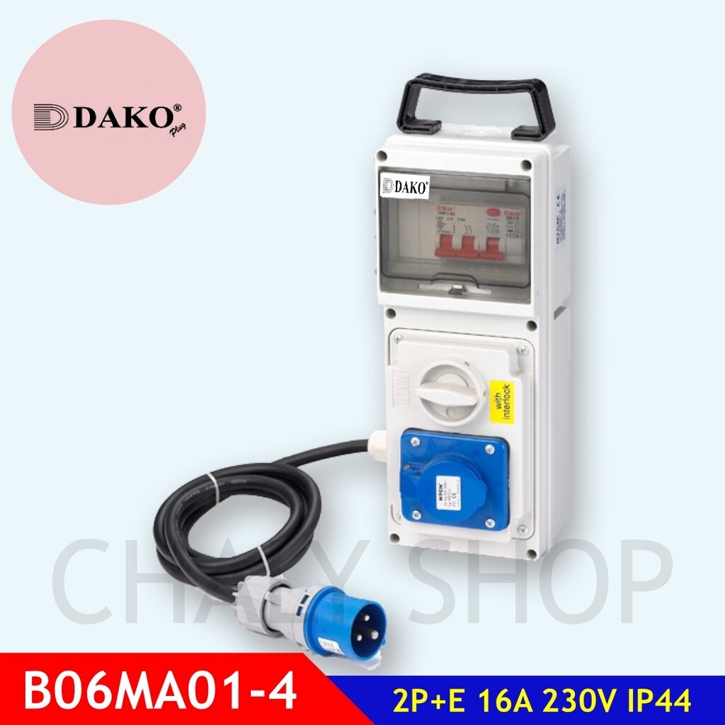 dako-plug-b06ma01-4-กล่องปลั๊กกระจายไฟ-2p-e-16a-230v-ip44
