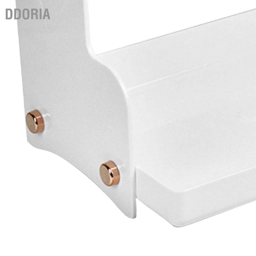 ddoria-ที่เก็บเครื่องสำอางชั้นวางแร็คสองชั้นทนทานมั่นคงมีสไตล์ชั้นเก็บสก์ท็อปสำหรับห้องนั่งเล่นห้องนอน