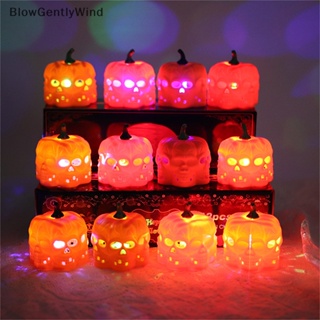 Blowgentlywind โคมไฟ LED รูปหัวกะโหลกฟักทอง เหมาะกับงานปาร์ตี้ฮาโลวีน สําหรับตกแต่งบ้าน BGW