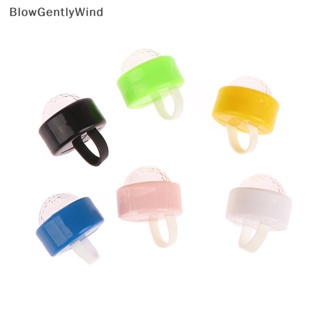 Blowgentlywind แหวนนิ้วมือ ประดับเพชรคริสตัล Led เรืองแสง 6 สี 1 ชิ้น BGW