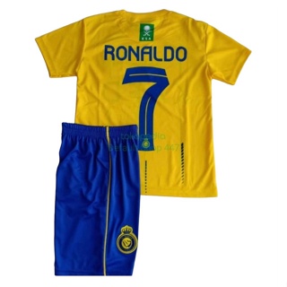 ล่าสุด!!! Ronaldos New VIRAL CLUB เสื้อฟุตบอลเด็ก / RONALDO AL NASSR 2023 Ball JERSEY.