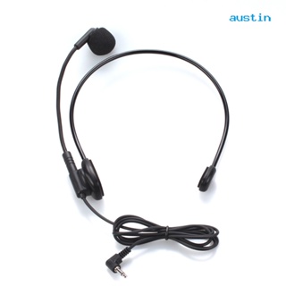 [AY] ชุดหูฟังไมโครโฟน แบบมีสาย ยืดหยุ่น ขนาด 3.5 มม. สําหรับลําโพง เครื่องขยายเสียง การสอน