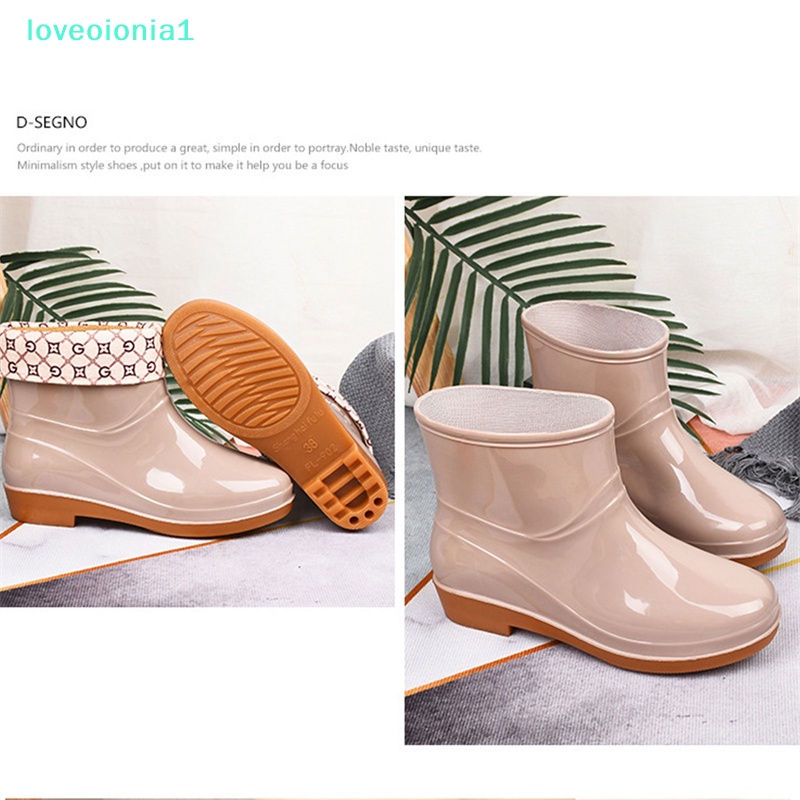 loveoionia1-รองเท้าบูท-กันฝน-กันน้ํา-กันลื่น-แฟชั่นสําหรับผู้หญิง