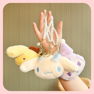 พวงกุญแจ จี้ตุ๊กตาการ์ตูน Sanrio Melody Hello Kitty Cinnamoroll แบบนิ่ม สําหรับห้อยกระเป๋า
