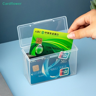 &lt;Cardflower&gt; กล่องใส วางซ้อนกันได้ สําหรับเก็บเครื่องประดับ เครื่องสําอาง ลิป และเคส ลดราคา