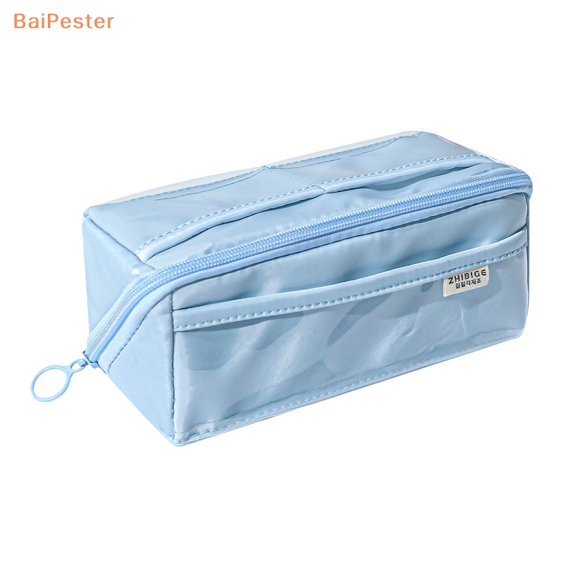 baipester-กระเป๋าดินสอ-กระเป๋าเครื่องเขียน-มีซิป-จุของได้เยอะ-สีแคนดี้-แฟชั่นน่ารัก