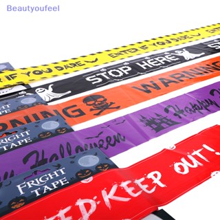 [Beautyoufeel] ใหม่ เทปเตือน ลายมือเลือด สําหรับปาร์ตี้ฮาโลวีน