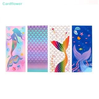 &lt;Cardflower&gt; ถุงของขวัญ ถุงขนม บิสกิต รูปหางนางเงือก เหมาะกับงานปาร์ตี้วันเกิด สําหรับเด็กผู้หญิง ลดราคา 50 ชิ้น