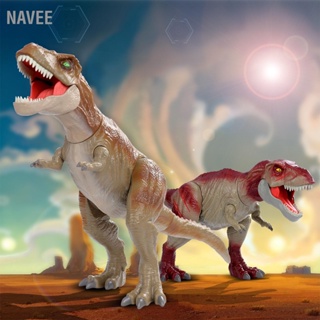  NAVEE โมเดลไดโนเสาร์ของเล่นจำลองมือสดใสทาสีเนื้อใสเคลื่อนย้ายได้ร่วมไดโนเสาร์ของเล่นสำหรับเด็ก