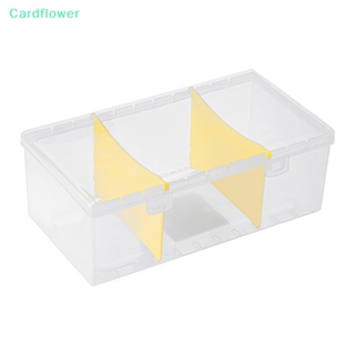 &lt;Cardflower&gt; กล่องเก็บโฟโต้การ์ด สติกเกอร์ใส ไอดอล การ์ด เครื่องเขียน สําหรับจัดระเบียบโต๊ะ