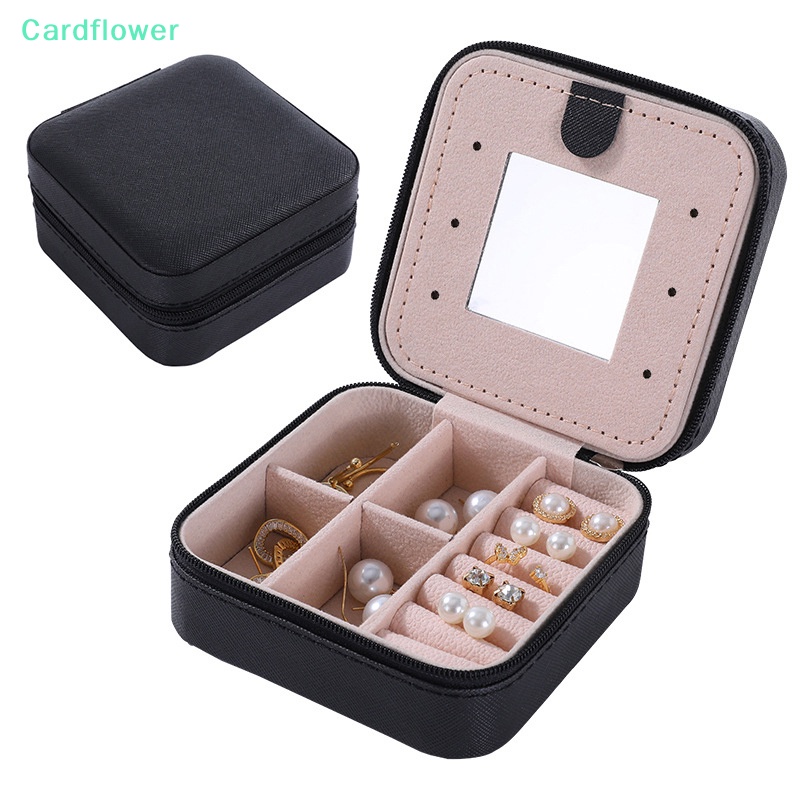 lt-cardflower-gt-กล่องเก็บเครื่องประดับ-แหวน-สร้อยคอ-ต่างหู-แหวน-แบบพกพา-พร้อมกระจก
