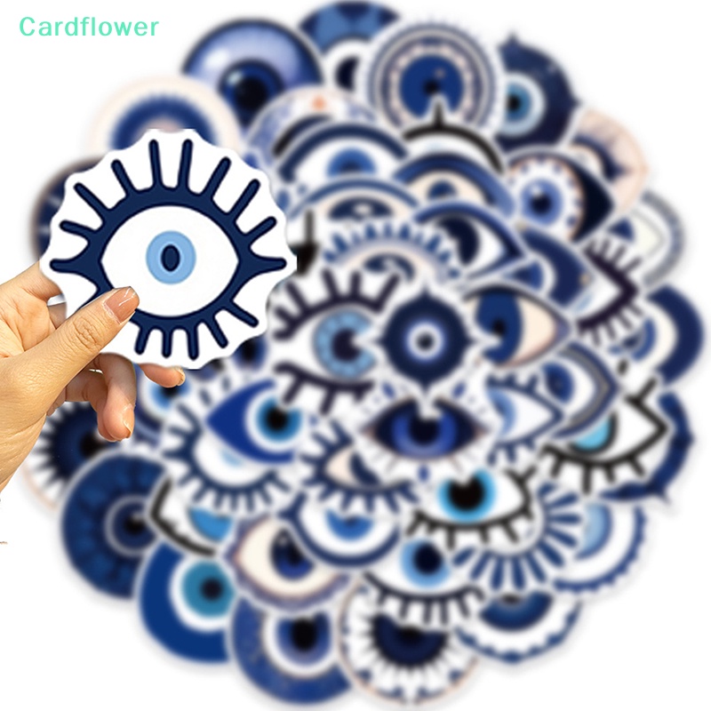 lt-cardflower-gt-สติกเกอร์-ลายการ์ตูนกราฟฟิติ-turkish-evil-eye-medusa-eye-สําหรับติดตกแต่งตู้เย็น-แล็ปท็อป-กระเป๋าเดินทาง-สเก็ตบอร์ด-diy-ลดราคา-50-ชิ้น