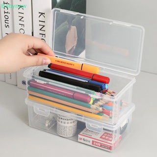 <Babynew> กล่องดินสอ ขนาดใหญ่ สีโปร่งใส สําหรับใส่เครื่องเขียน ดินสอสี ดินสอสี ดินสอวาดภาพ ร่างภาพ ลดราคา