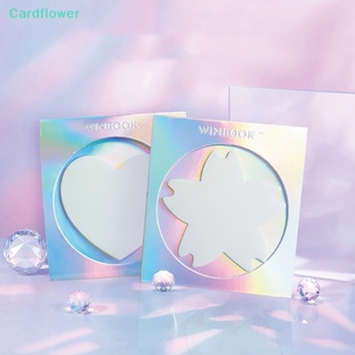 &lt;Cardflower&gt; สติกเกอร์ PET แบบใส กันน้ํา สําหรับติดตกแต่งสมุดโน้ต เครื่องเขียน โรงเรียน สํานักงาน ลดราคา 50 แผ่น