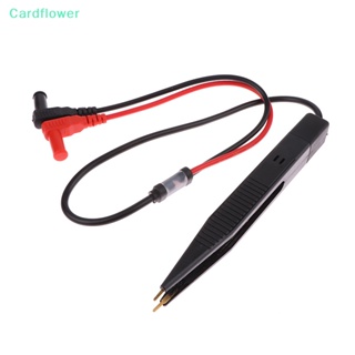 &lt;Cardflower&gt; ปากกาทดสอบตัวเก็บประจุ มัลติมิเตอร์ LCR ปากกาทดสอบ SMD แหนบ แบบคลิปหนีบ ลดราคา