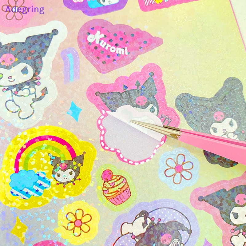 adegring-สติกเกอร์-ลายการ์ตูน-guka-cinnamoroll-kuromi-melody-hellokitty-สําหรับติดตกแต่งเครื่องเขียน-5-ชิ้น