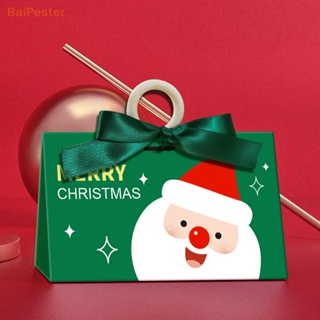 [BaiPester] กล่องกระดาษใส่ขนมช็อคโกแลต ลายซานตาคลอส วันคริสต์มาส ปีใหม่