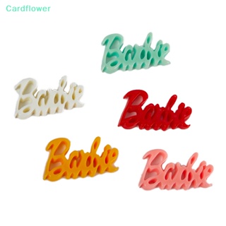 &lt;Cardflower&gt; เข็มกลัดแม่เหล็ก รูปตัวอักษรบาร์บี้ สําหรับตกแต่งตู้เย็น 5 ชิ้น