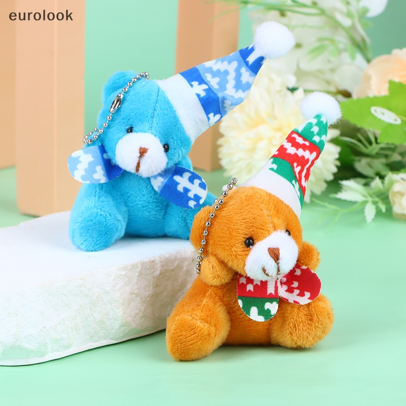 ใหม่-พวงกุญแจตุ๊กตาหมีน่ารัก-ขนาดเล็ก-สไตล์คริสต์มาส-สําหรับตกแต่ง
