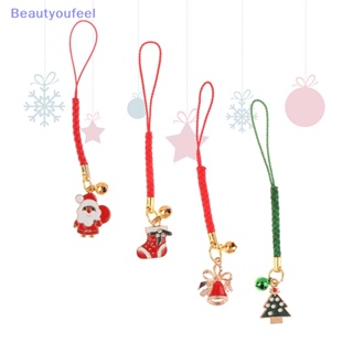 [Beautyoufeel] พวงกุญแจแฟชั่น จี้รูปคริสต์มาส เครื่องประดับ ของที่ระลึก ของขวัญ สําหรับนักเรียน คู่รัก