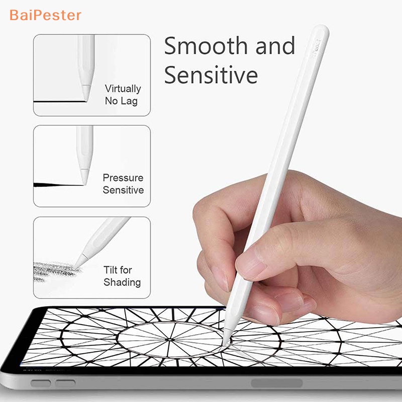 baipester-ปลายปากกาสไตลัส-แบบใส-2b-hb-พร้อมตัวปฏิเสธฝ่ามือ-สําหรับปากกาสไตลัส