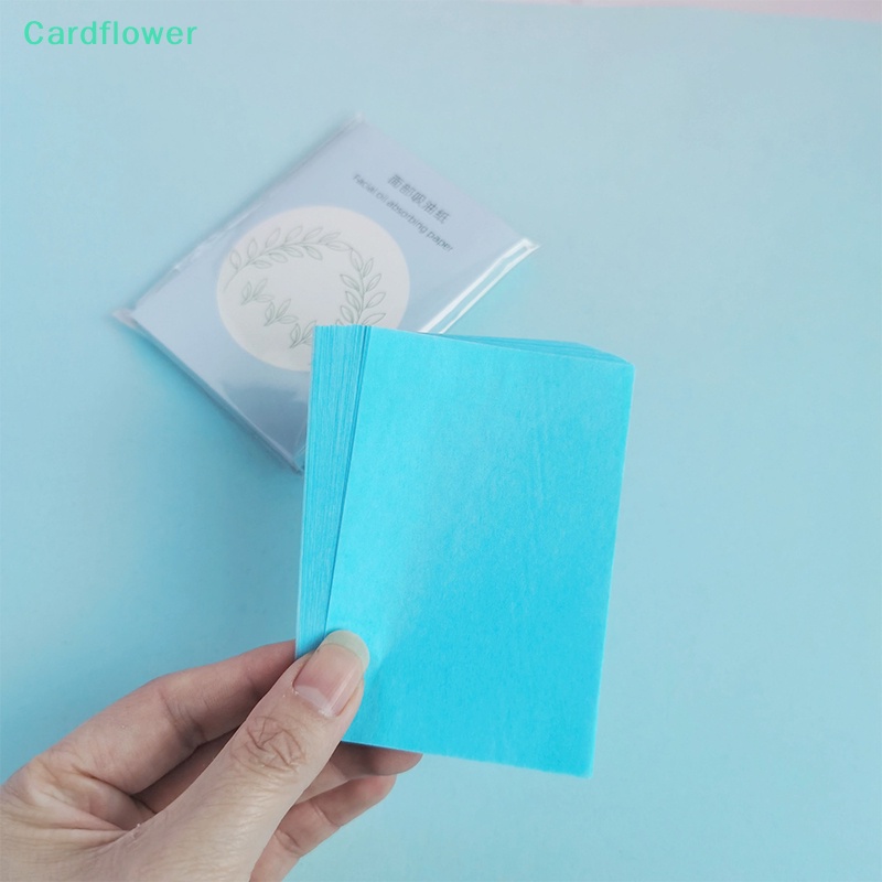 lt-cardflower-gt-แผ่นกระดาษซับมัน-ทําความสะอาดผิวหน้า-แบบพกพา-ลดราคา-50-ชิ้น
