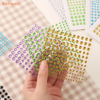 [BaiPester] สติกเกอร์รอยสักชั่วคราว กันน้ํา ประดับเพชรเทียม DIY สําหรับตกแต่งใบหน้าเด็ก