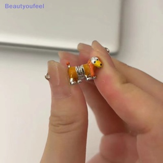 [Beautyoufeel] แหวนนิ้วมือ ลายการ์ตูนสุนัขน่ารัก ปรับได้ เครื่องประดับ สําหรับปาร์ตี้ ของขวัญ