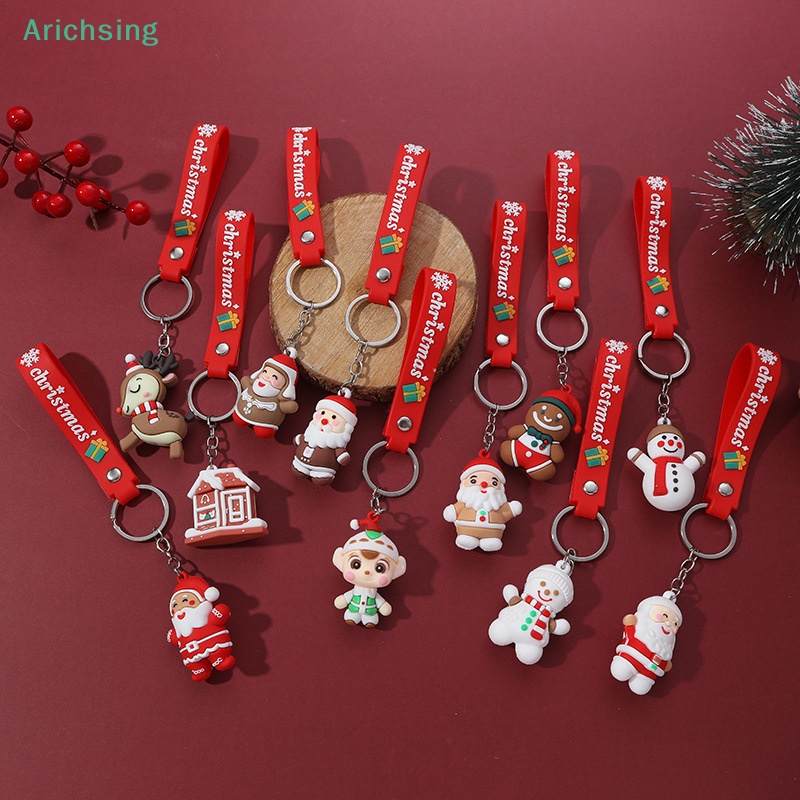lt-arichsing-gt-พวงกุญแจยางนุ่ม-จี้ตุ๊กตาซานตาคลอส-คริสต์มาส-สําหรับห้อยกุญแจรถยนต์-ลดราคา