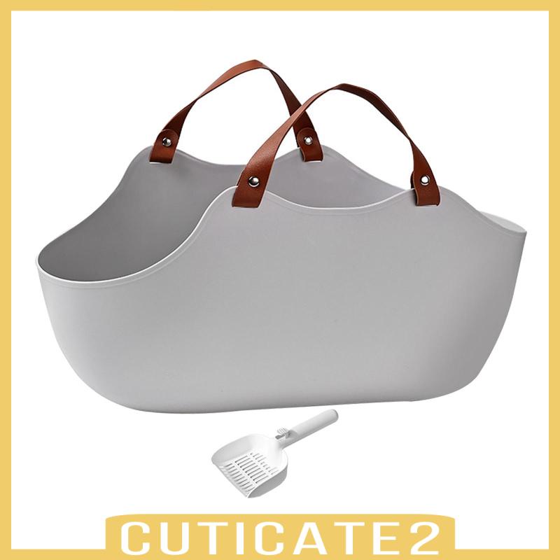 cuticate2-กระบะทรายแมว-แบบเปิด-ป้องกันการกระเด็น-สําหรับห้องน้ําแมว