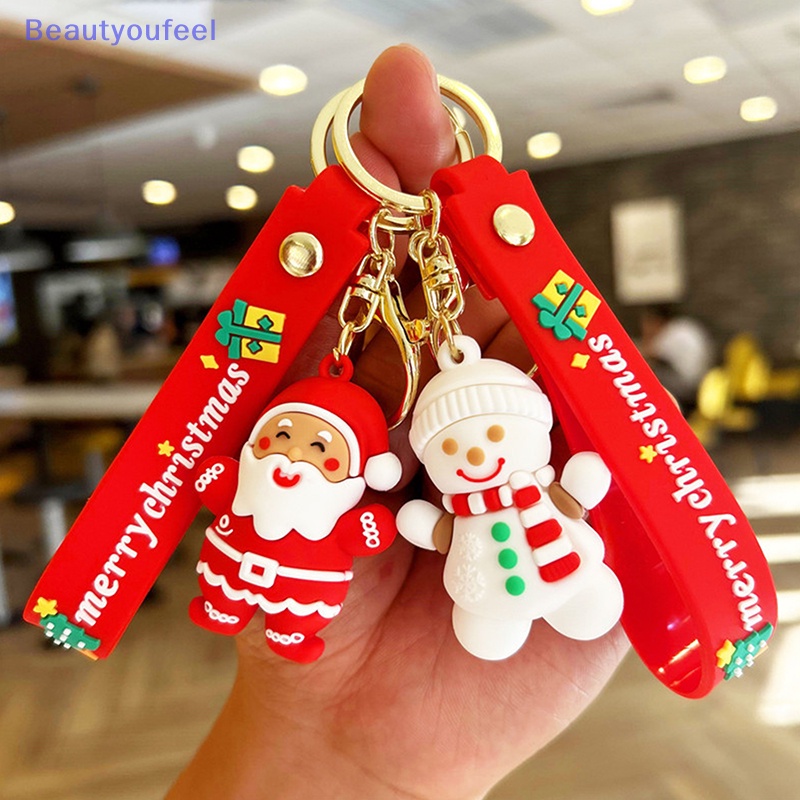 beautyoufeel-พวงกุญแจ-จี้ซานตาคลอส-สโนว์แมน-กวางเรนเดียร์-คริสต์มาส-สําหรับแขวนกระเป๋าเป้สะพายหลัง-1-ชิ้น