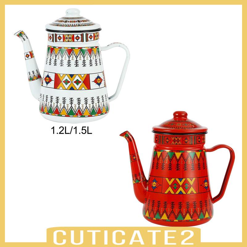 cuticate2-หม้อต้มน้ําร้อน-กาแฟ-แบบเคลือบ-ลายดอกไม้-พร้อมที่จับ-สําหรับห้องครัว-ร้านอาหาร