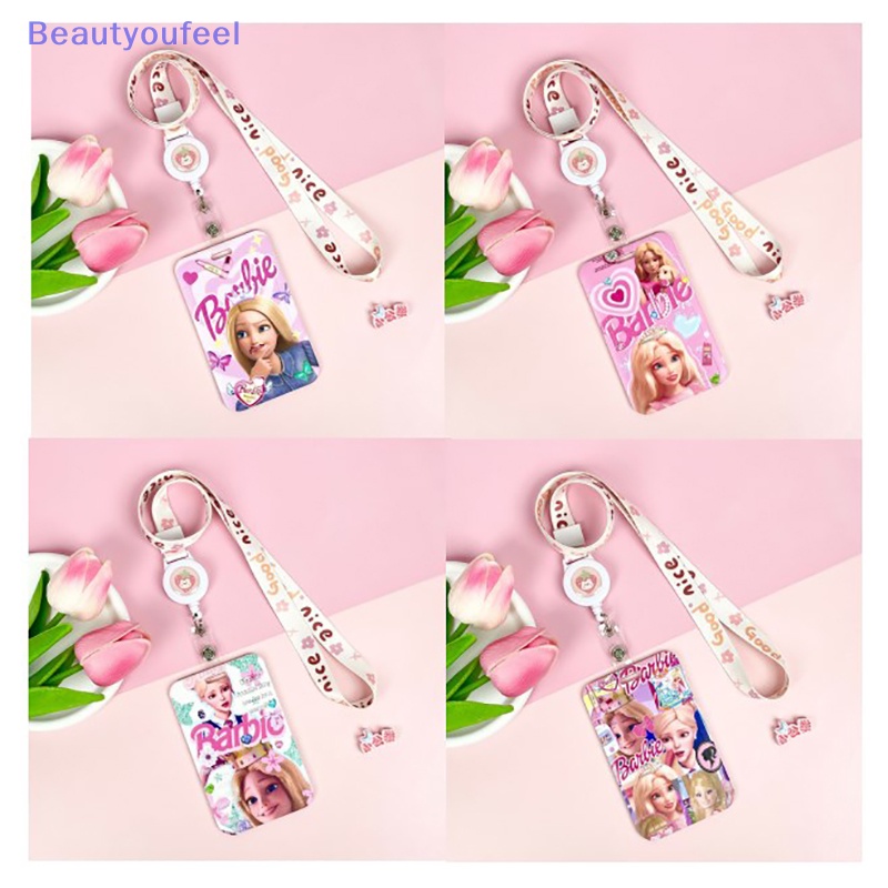 beautyoufeel-เคสใส่บัตรอาหาร-abs-แบบสไลด์ได้-ลายเจ้าหญิงบาร์บี้-สําหรับนักเรียน