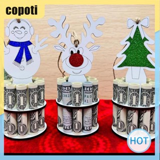 Copoti ที่วางเหรียญ แบบไม้ รูปคริสต์มาส สําหรับตกแต่งบ้าน