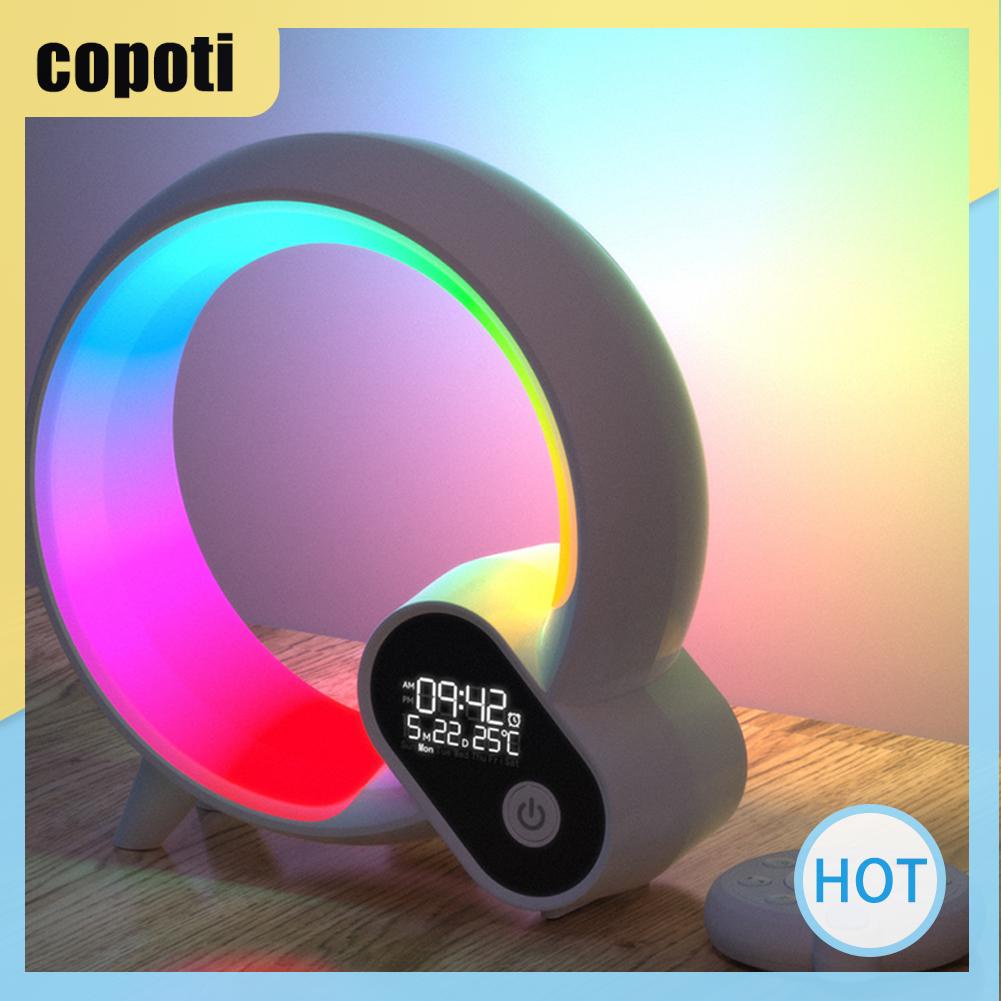 copoti-นาฬิกาปลุก-led-rgb-ลําโพงบลูทูธ-ควบคุมผ่านแอพ-หลากสี-สําหรับบ้าน