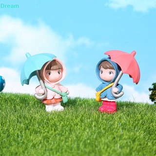 <Dream> เสื้อกันฝนน่ารัก ร่มเด็กผู้ชาย เด็กผู้หญิง ตุ๊กตา เครื่องประดับขนาดเล็ก เดสก์ท็อป ตกแต่งตุ๊กตา ของขวัญของเล่นเด็ก ภูมิทัศน์ขนาดเล็ก ลดราคา
