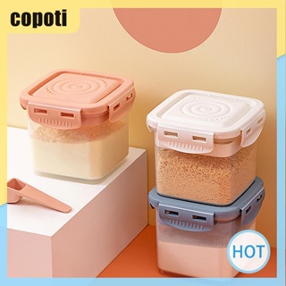 Copoti กล่องพลาสติกซีลเก็บอาหาร ขนาดเล็ก กันรั่วซึม สําหรับห้องครัว บ้าน