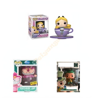 ใหม่ ตุ๊กตา Funko pop rides Alice in Wonderland Mad สําหรับตกแต่งปาร์ตี้ชา #54 ของขวัญพิเศษ Disney Parks