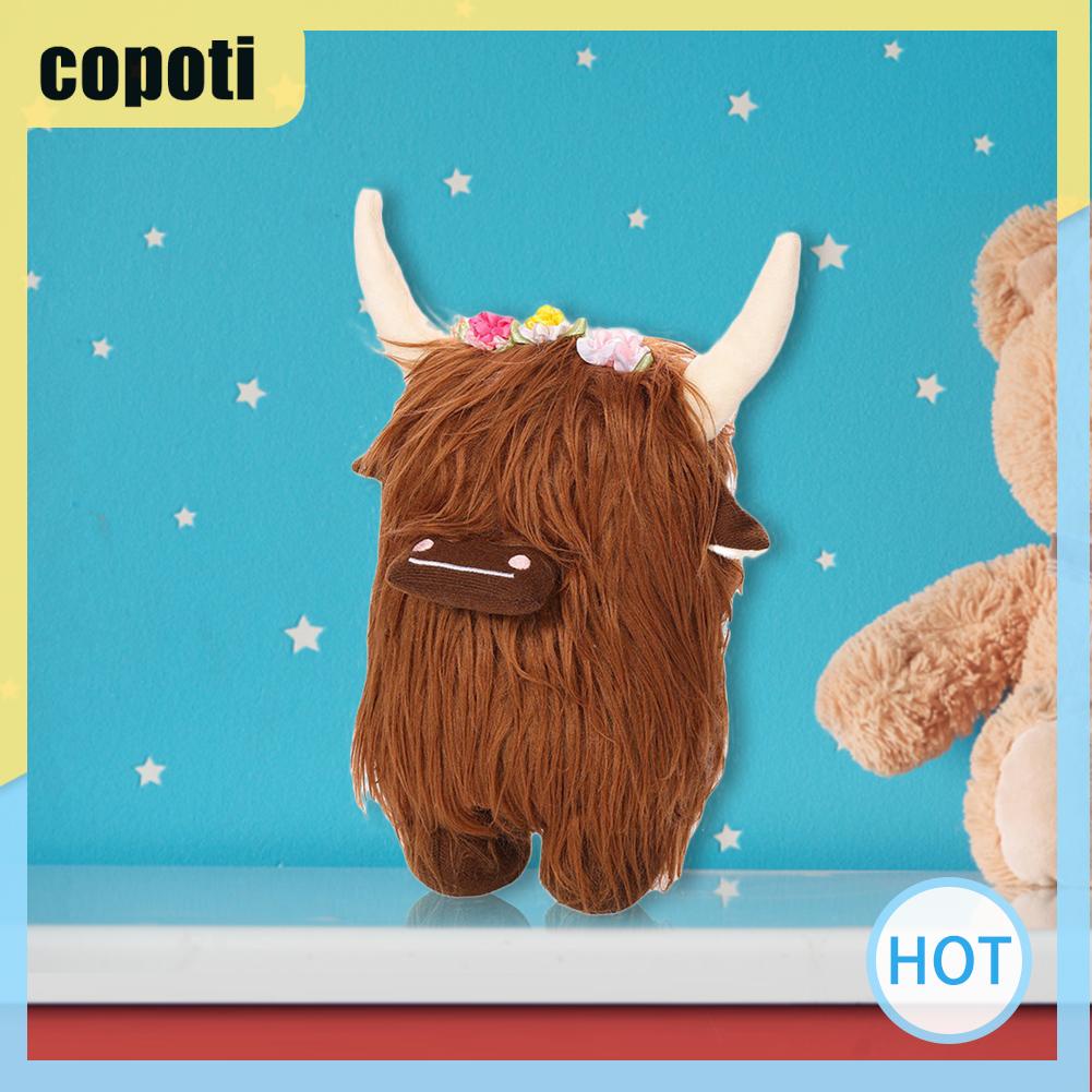 copoti-ของเล่นตุ๊กตาวัวขนยาว-ลูกวัวแคระ-สําหรับตกแต่งบ้าน