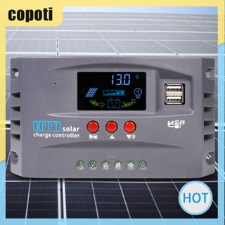 Copoti ตัวควบคุมการเก็บประจุแบตเตอรี่ พลังงานแสงอาทิตย์ 30A 5V 2A MAX เอาท์พุต MPPT สําหรับบ้าน