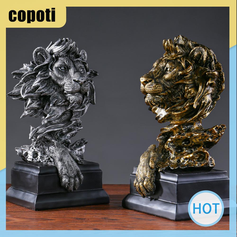 copoti-หัวสิงโต-รูปปั้นสัตว์-งานฝีมือ-สไตล์เรโทร-สําหรับตกแต่งบ้าน